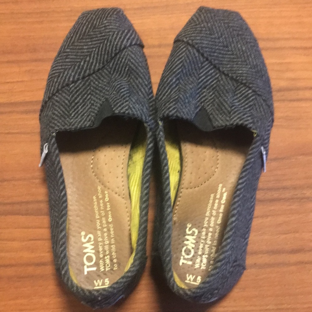 Toms tweed herringbone shoes
